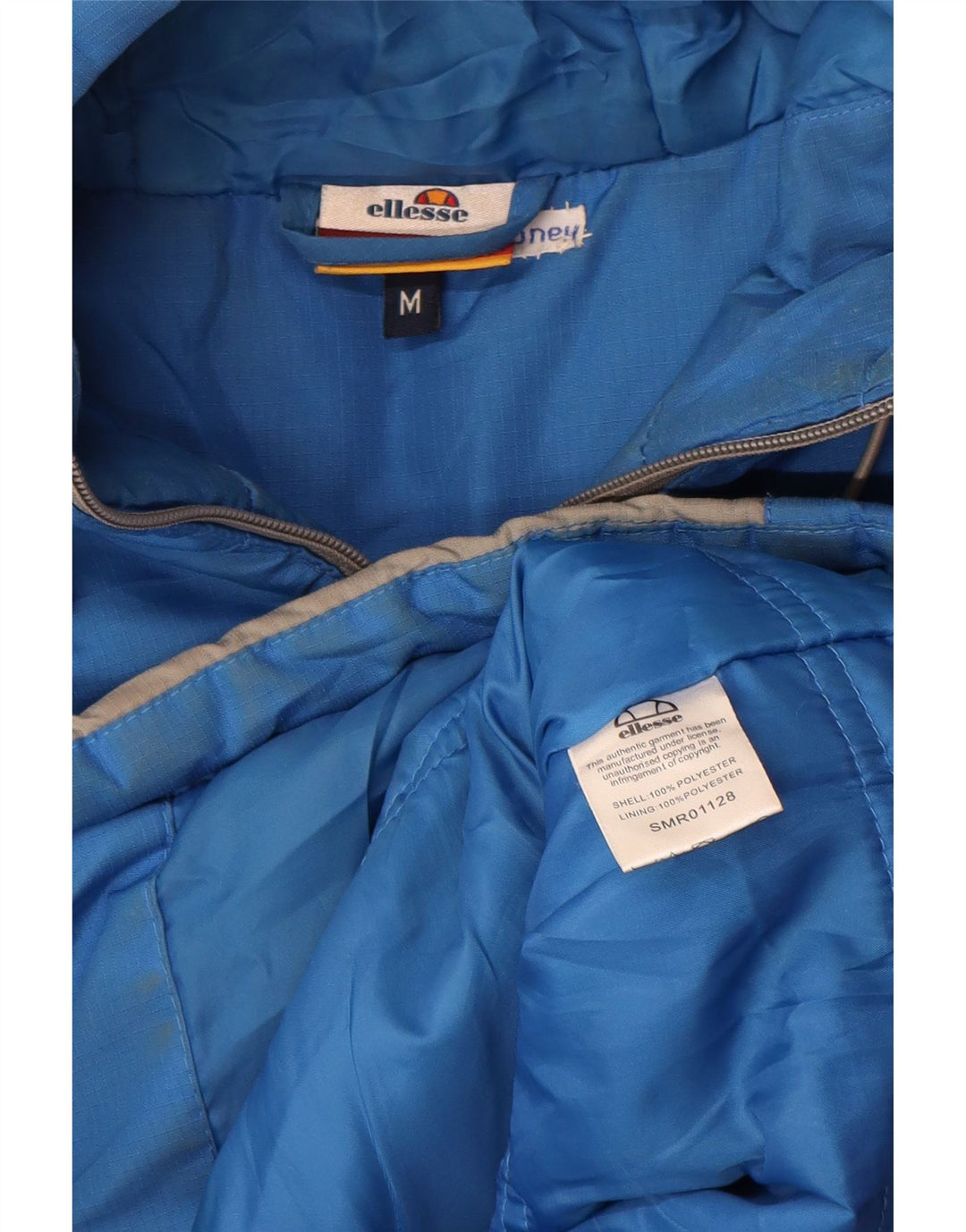 Ellesse Mens Graphic Wattierte Jacke UK 38 Medium Mehrfarbig Colourblock