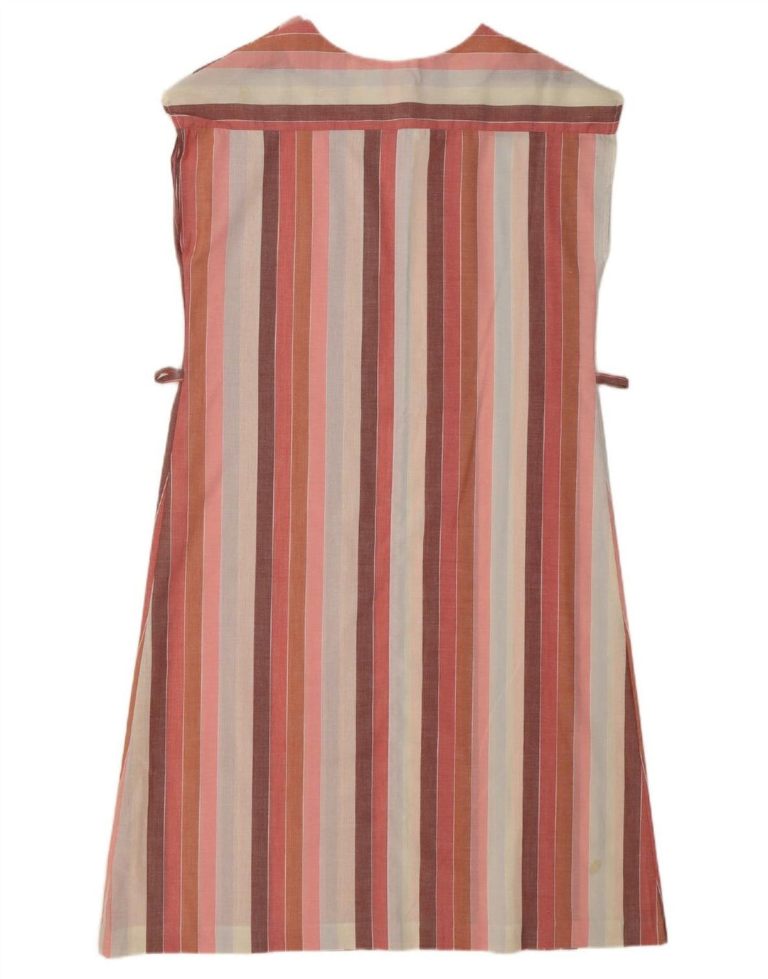 VINTAGE Womens Sleeveless Basic Dress EU 40 Medium Multicoloured Striped