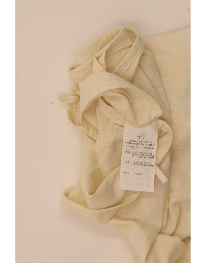 Benetton Damen Mini-Wickelrock IT 44 Medium W28 Beige Baumwolle
