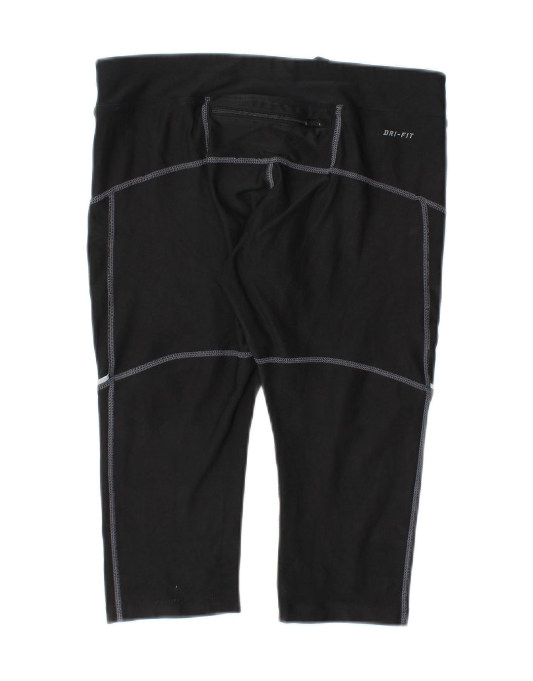 NIKE Womens Dri Fit Capri Leggings UK 12 Medium Black Polyester Vintage Nike and Second-Hand Nike from Messina Hembry 