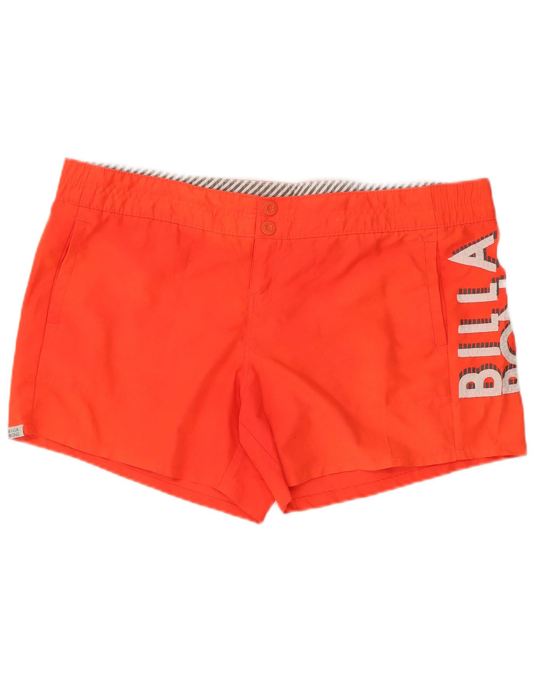 BILLABONG Womens Graphic Casual Shorts US 16 2XL W40  Orange Polyester