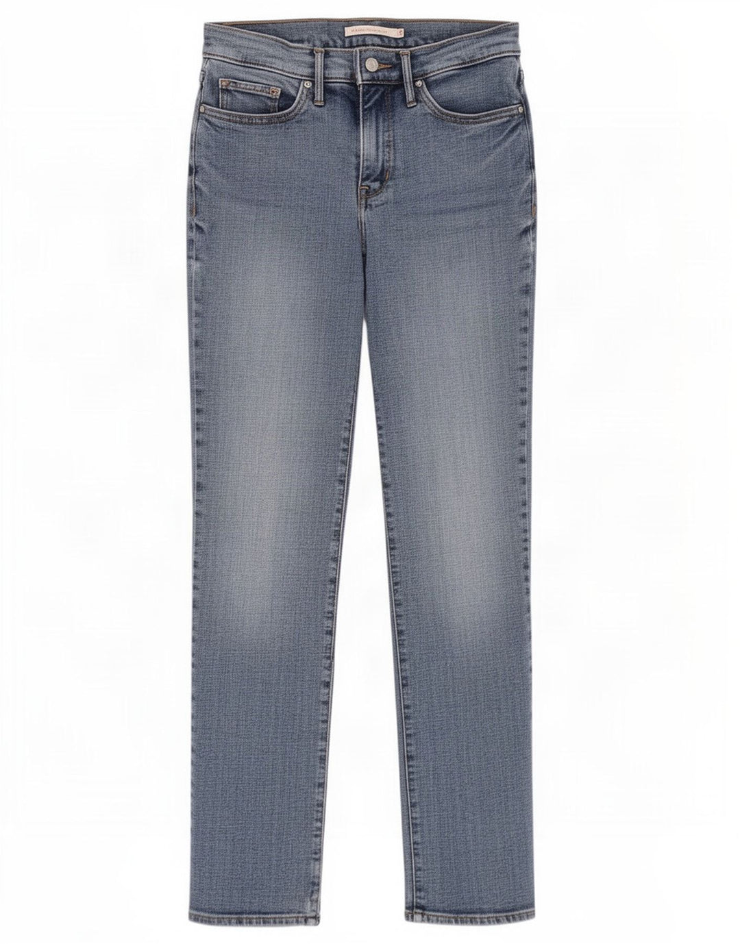 Levi's Damen 314 Shaping Straight Jeans W29 L29 Blau
