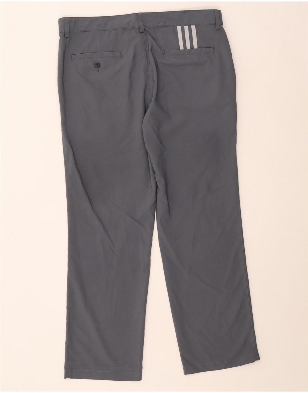 Adidas Herren Climalite Straight Chino Hose W34 L30 Grau Polyester