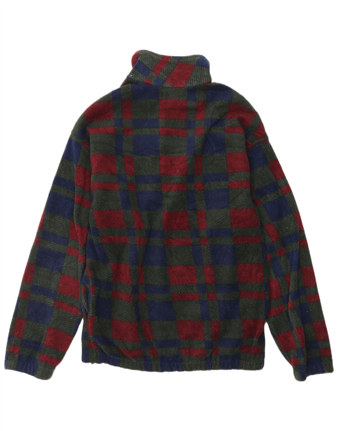 IZOD Herren-Fleecepullover mit Reißverschluss am Hals, klein, mehrfarbig, kariert, Polyester