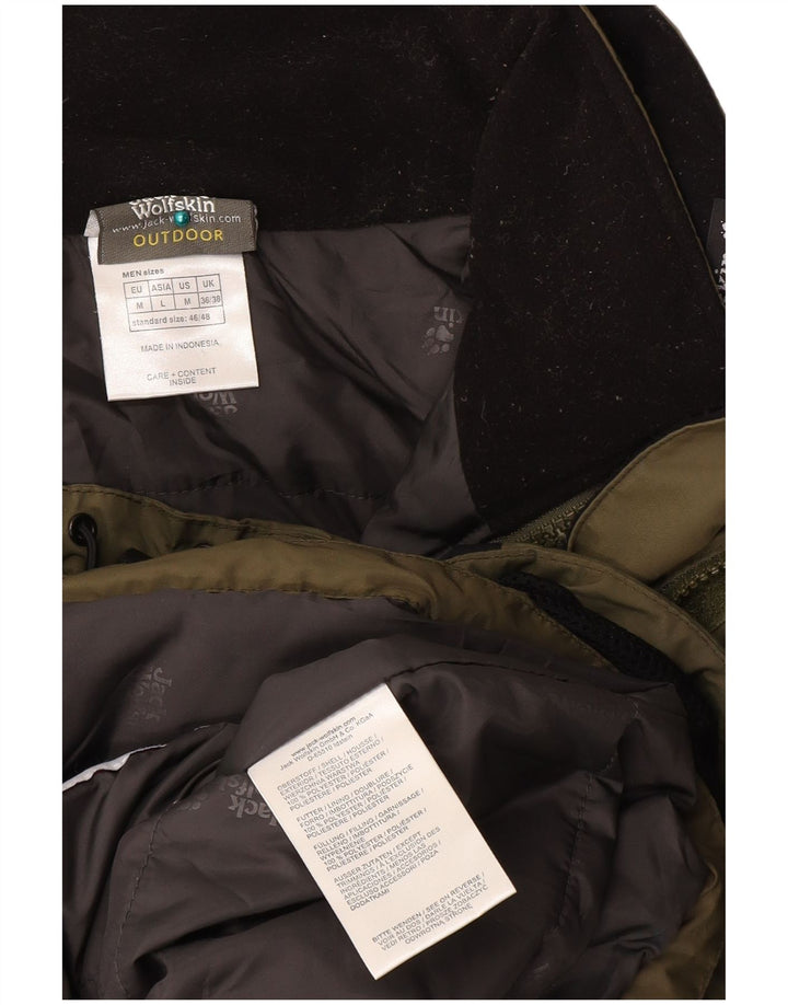 JACK WOLFSKIN Herren-Windbreaker-Jacke, UK 36/38, mittlerer Khaki-Farbblock