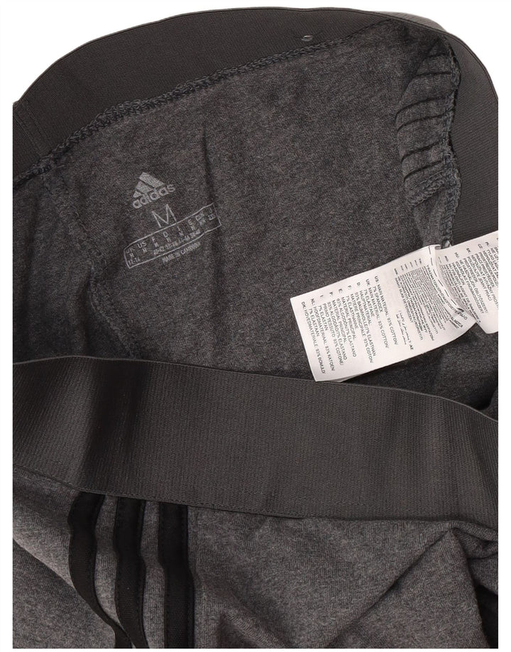 Adidas Damen Leggings UK 12/14 mittelgraue Baumwolle