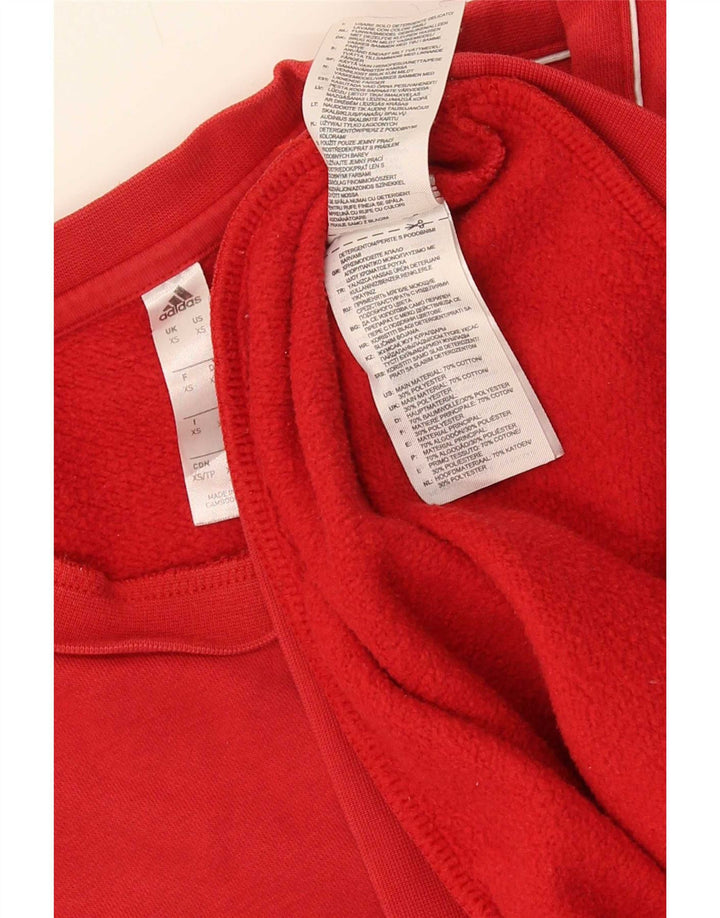 Adidas Herren Sweatshirt Pullover XS Rot Baumwolle