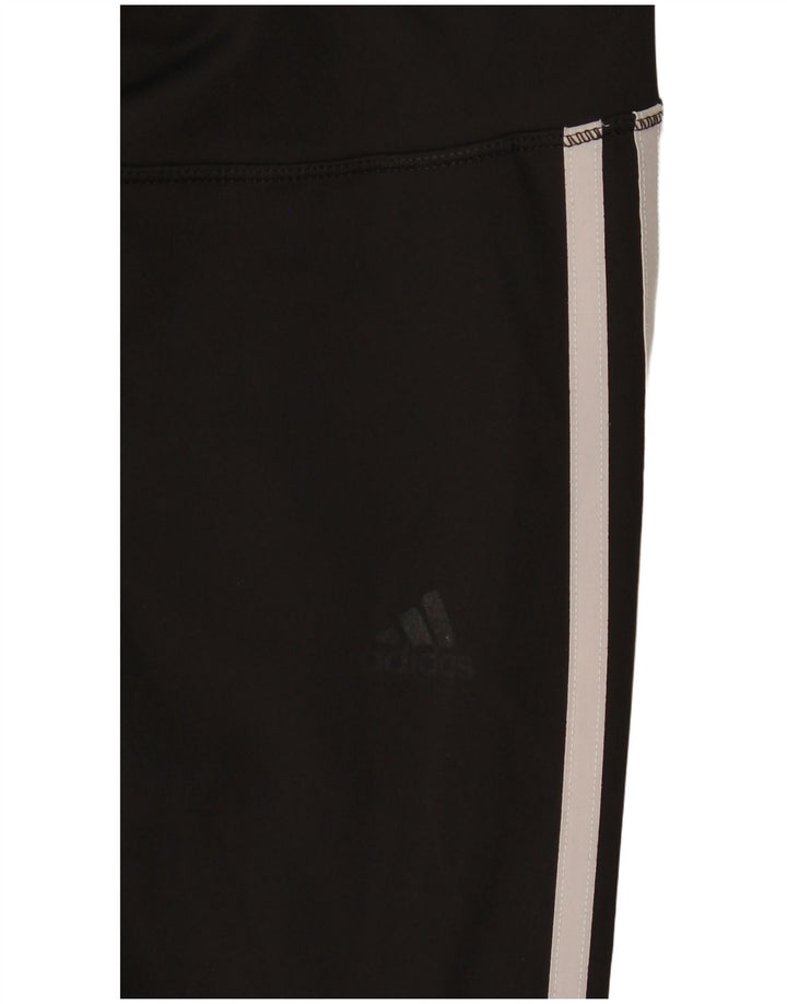 Adidas Damen Climalite Leggings UK 8/10 Small Schwarz Polyester