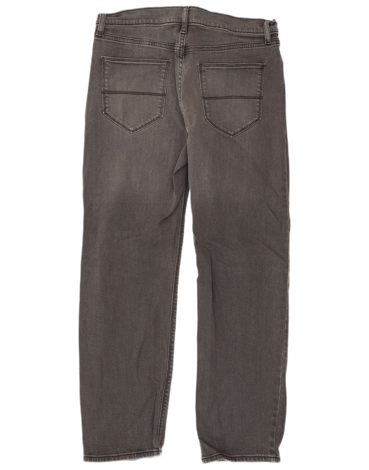 Marks & Spencer Herren Straight Jeans W32 L29 Graue Baumwolle