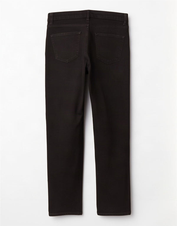 Marks & Spencer Damen The Sienna Straight Jeans UK 14 Large W32 L28 Schwarz