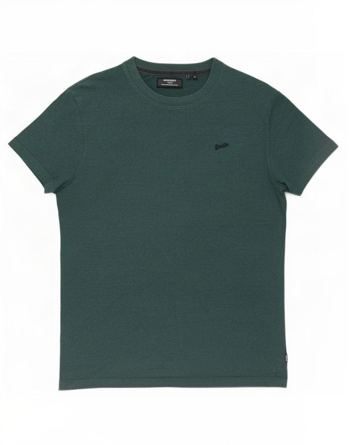 Superdry Herren T-Shirt-Oberteil aus mittelgrüner Baumwolle