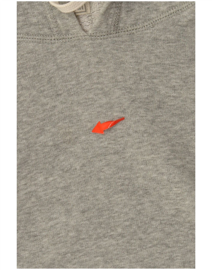CONVERSE Mens Hoodie Jumper Large Grey Cotton