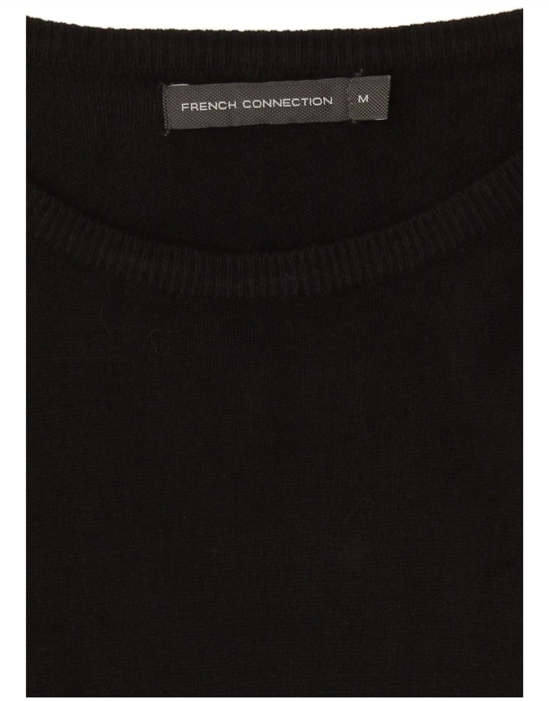 French Connection Herren-Pullover mit U-Boot-Ausschnitt, Mittelschwarzes Acryl