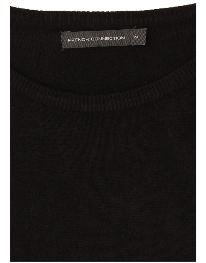 French Connection Herren-Pullover mit U-Boot-Ausschnitt, Mittelschwarzes Acryl