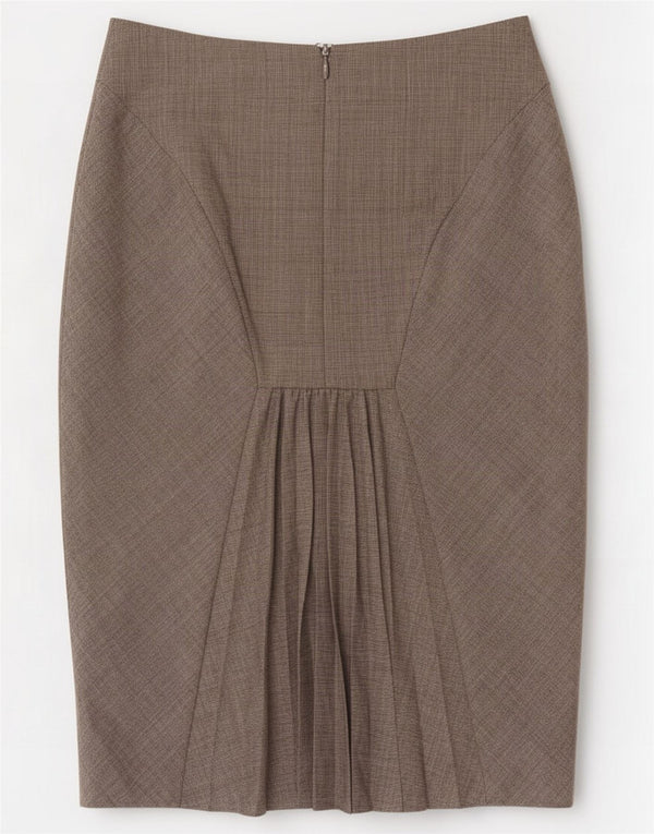 Ted Baker Womens Pencil Skirt Size 1 XS W26 Grey Houndstooth Wool