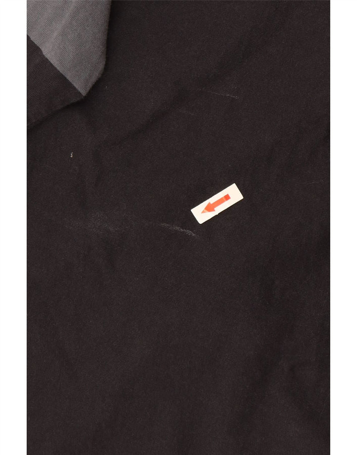 Champion Langarm-Rugby-Poloshirt für Herren, Mittelgrau, Farbblock