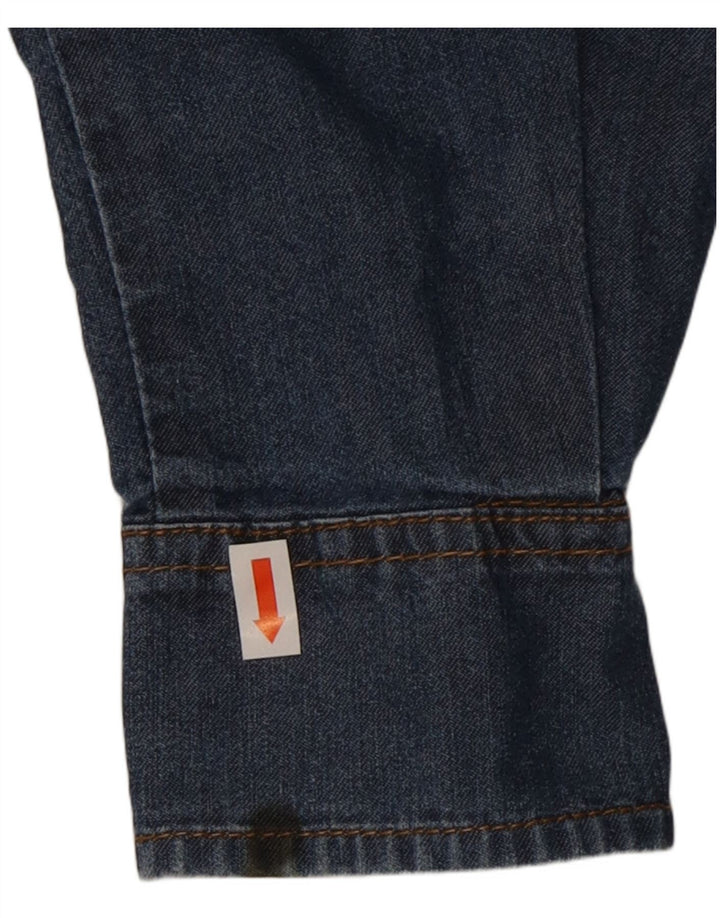 BOOSLEY Damen Jeanshemd UK 12 Mittelblaue Baumwolle
