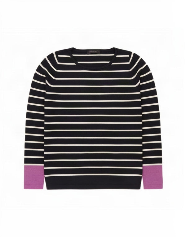Marks & Spencer Damen-Pullover mit U-Boot-Ausschnitt, Gr. 10, Marineblau