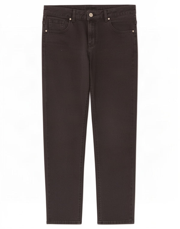Hobbs Damen Straight Jeans UK 12 Medium W30 L26 Schwarz Baumwolle