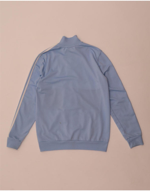 Adidas Jungen-Trainingsanzug-Top-Jacke, 13–14 Jahre, blaues Colourblock-Polyester