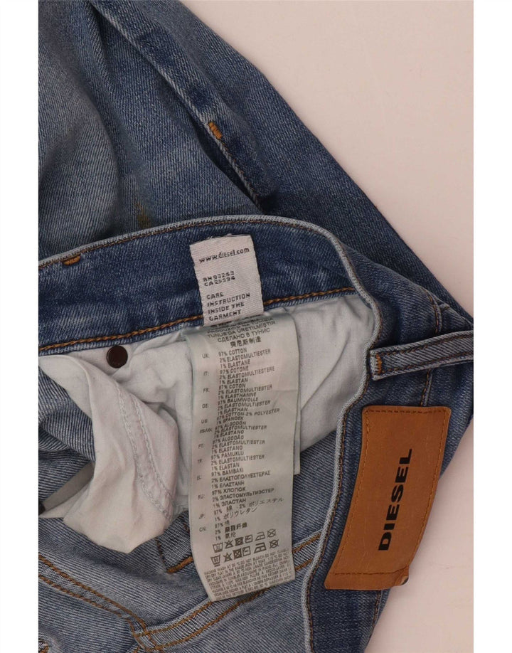 Diesel Damen D-Mihtry Straight Jeans W32 L30 Blaue Baumwolle