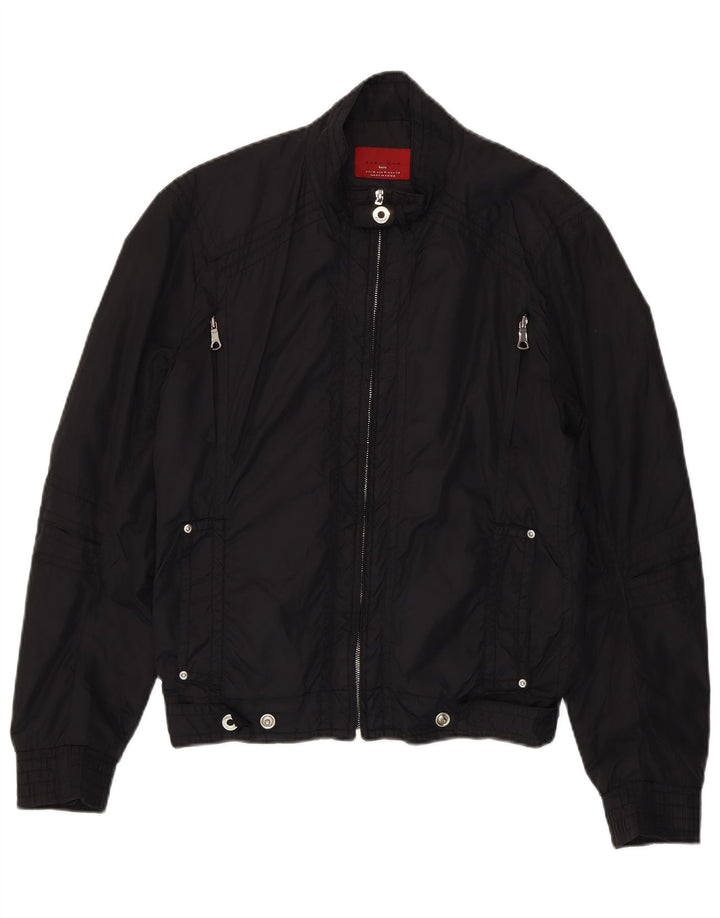 ZARA Herren Utility Jacke UK 38 Medium Schwarz