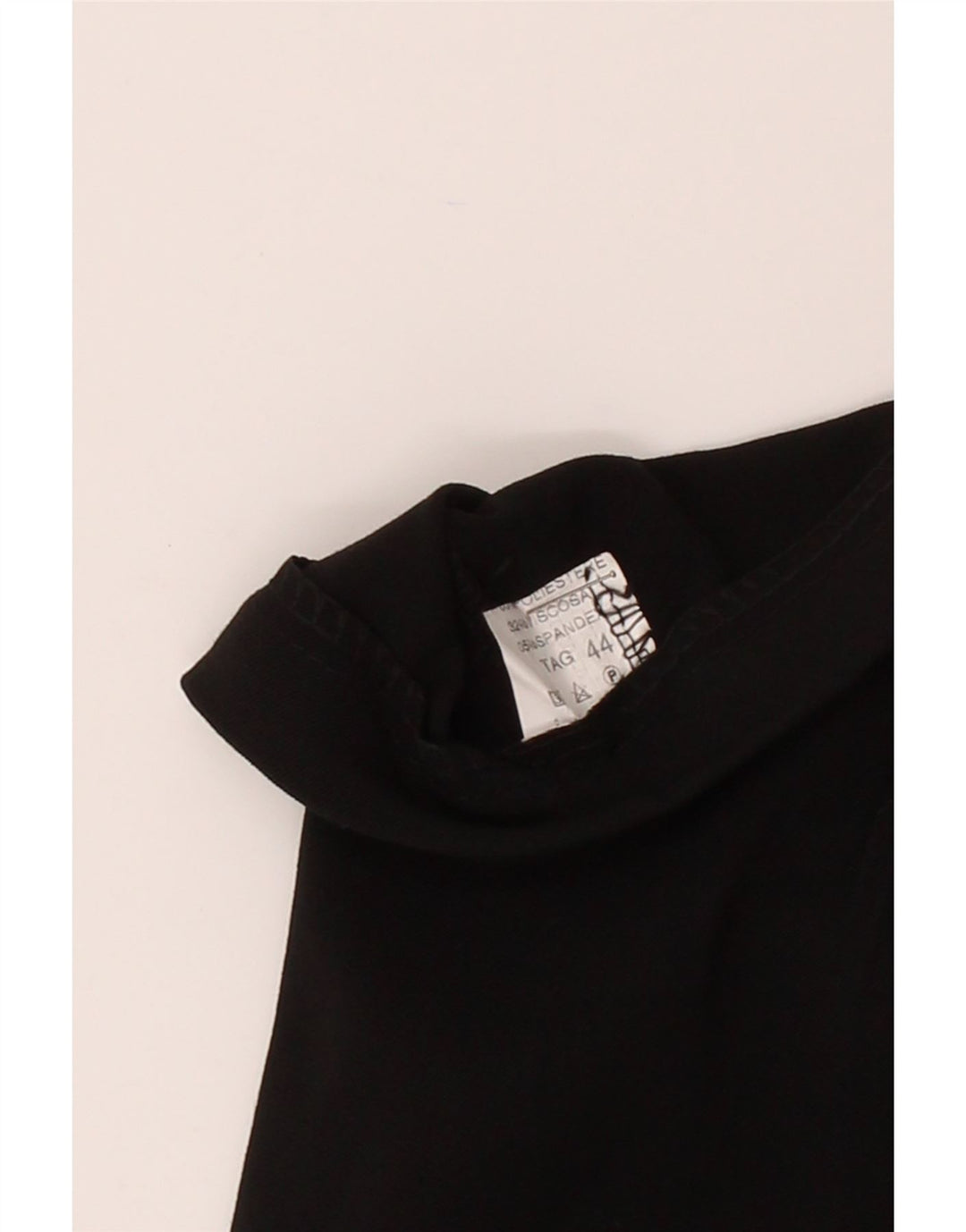 VINTAGE Womens Wide Leg Casual Trousers W44 L29 Black Polyester Vintage Vintage and Second-Hand Vintage from Messina Hembry 