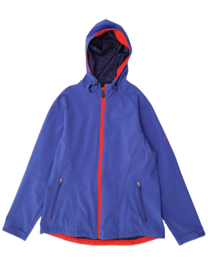 MC Kinley Damen-Regenjacke mit Kapuze, UK 16, Größe L, blau, Polyester