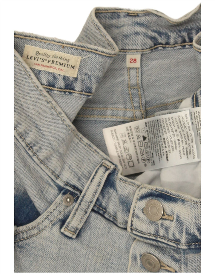 Levi's Damen Jeansrock W28 mittelblaue Baumwolle