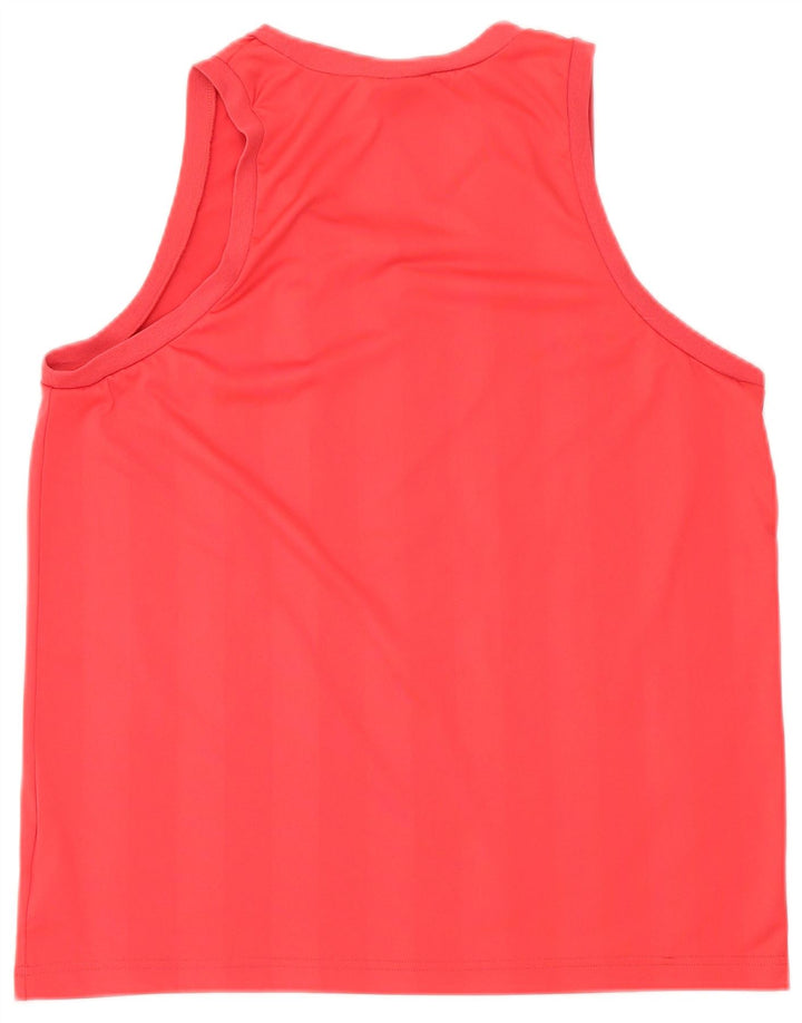 ADIDAS Herren Grafik-Weste-Top, großes rotes Polyester