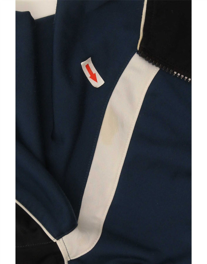 Champion Herren-Trainingsanzug-Top-Jacke, großes blaues Farbblock-Polyester