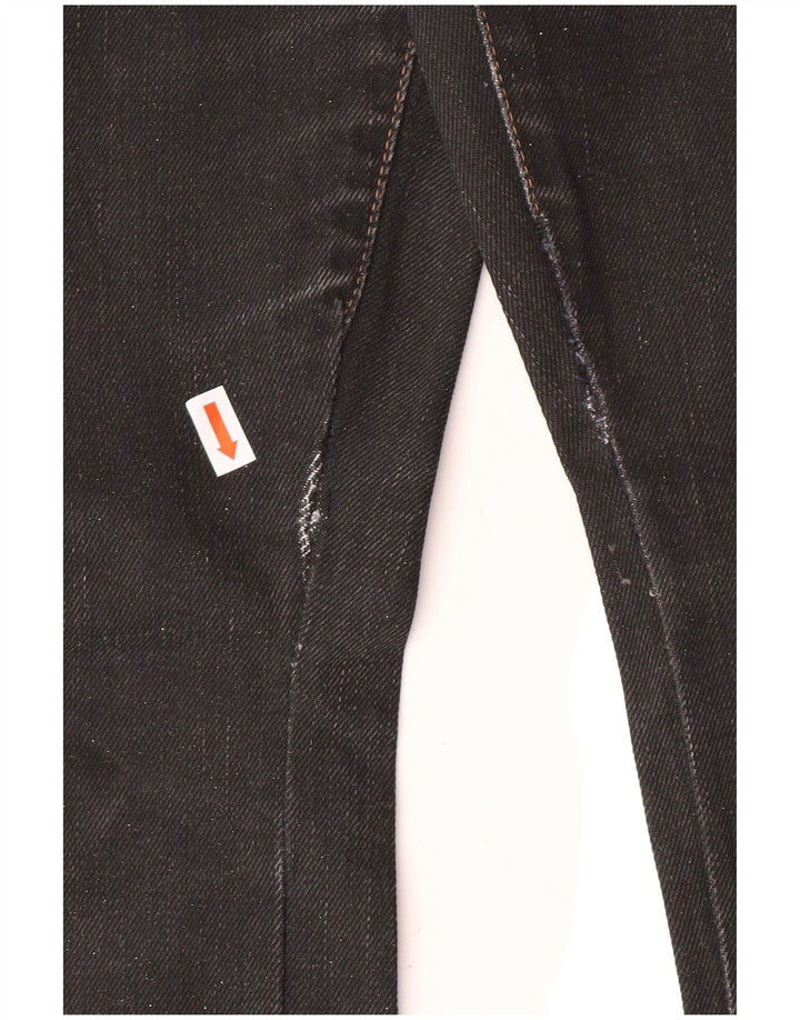 JUST CAVALLI Damen Straight Jeans W34 L27 Schwarze Baumwolle