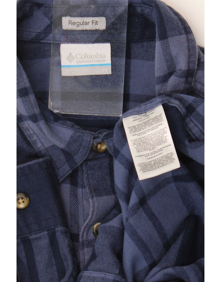 Columbia Herren Omni-Wick Regular Fit Flanellhemd Mittelblau kariert