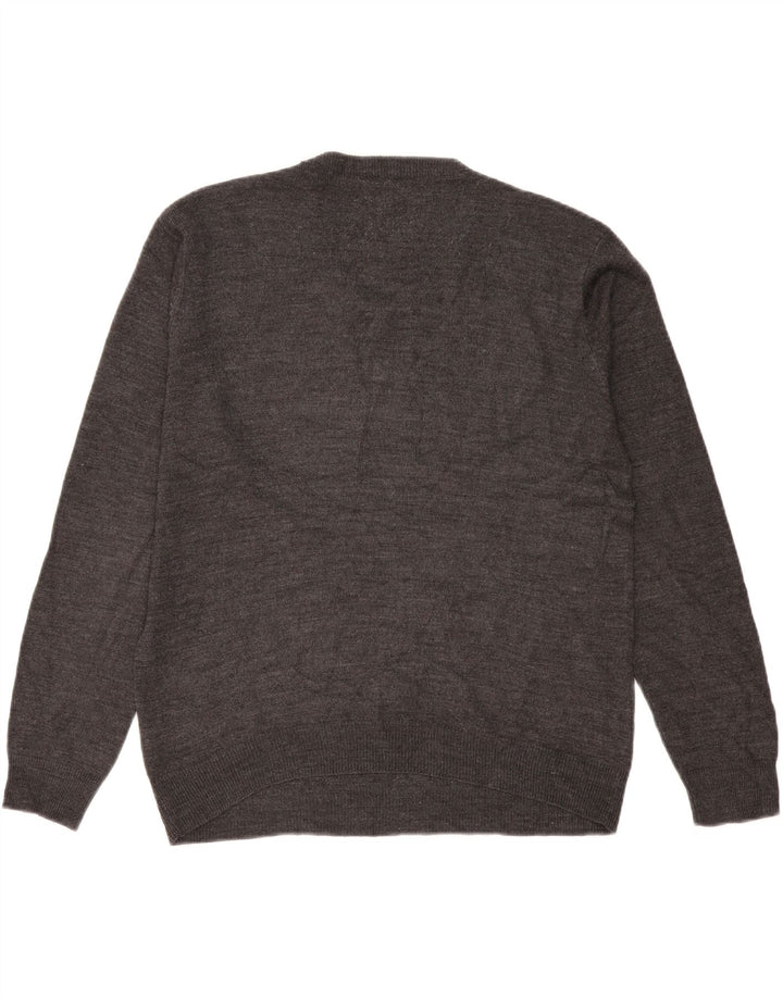 Pierre Cardin Herren-Pullover mit V-Ausschnitt, großes graues Acryl