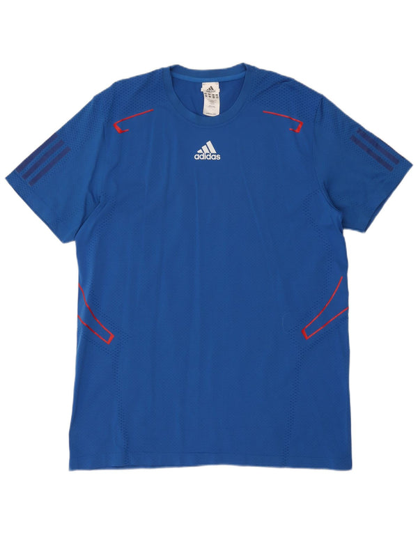 Adidas Herren Climacool T-Shirt Top XL Blau Polyamid
