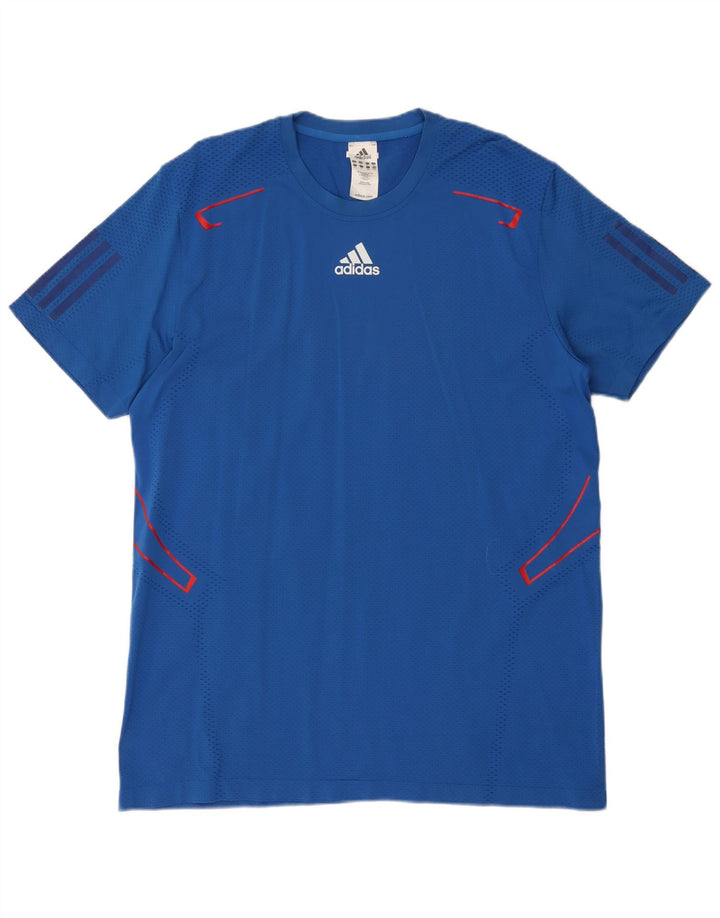 Adidas Herren Climacool T-Shirt Top XL Blau Polyamid