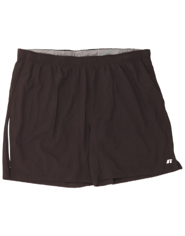 RUSSELL ATHLETIC Herren Dri-Power Sport Shorts 2XL Schwarz Polyester