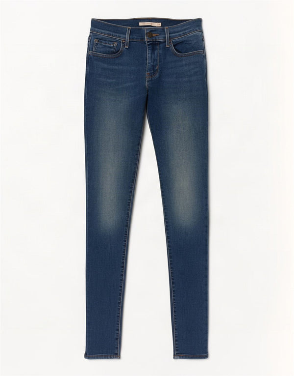 Levi's Damen 710 Super Skinny Jeans W28 L32 Blaue Baumwolle