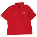 Nike Herren Poloshirt UK 39/41 Mittelrote Baumwolle