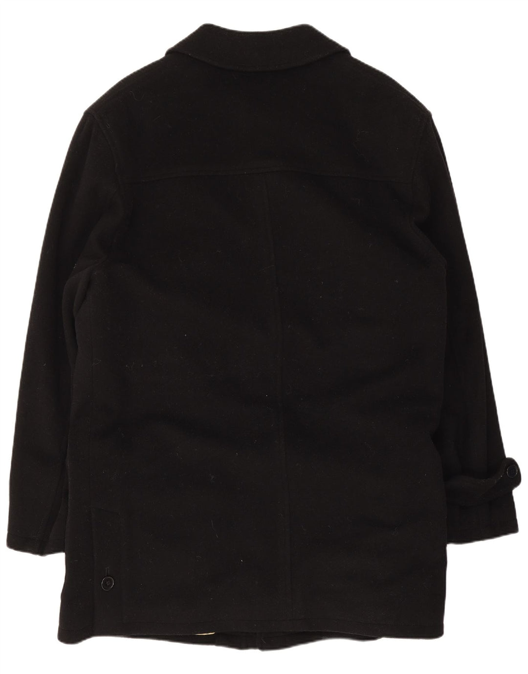 Pierre Cardin Herrenmantel IT 50 Große schwarze Wolle