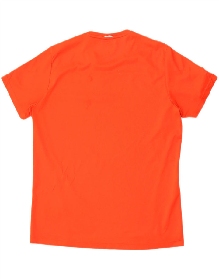Adidas Herren Climalite T-Shirt Top Large Orange Polyester