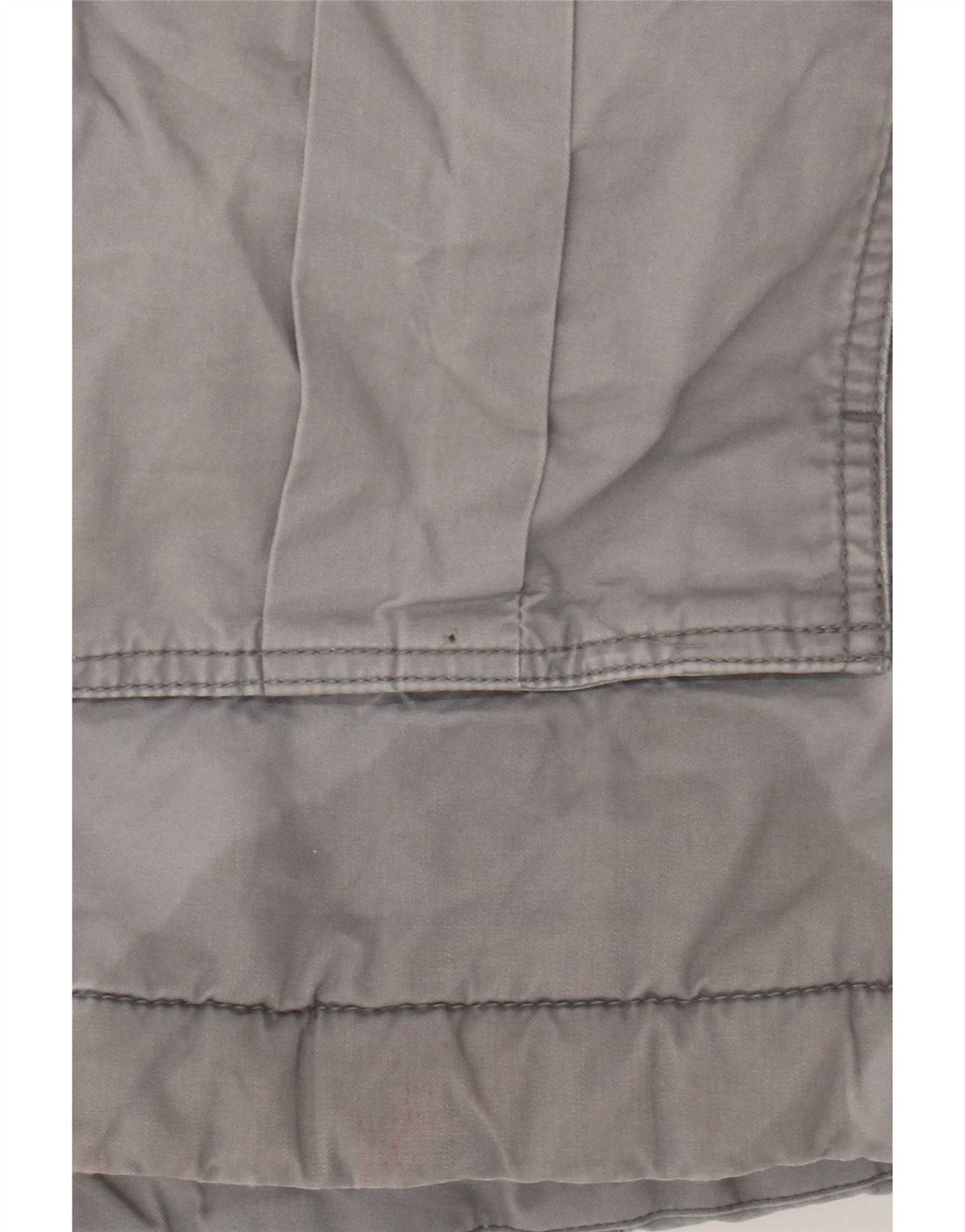 Gap Damen-Parkajacke mit Kapuze, UK 10, Größe S, graue Baumwolle