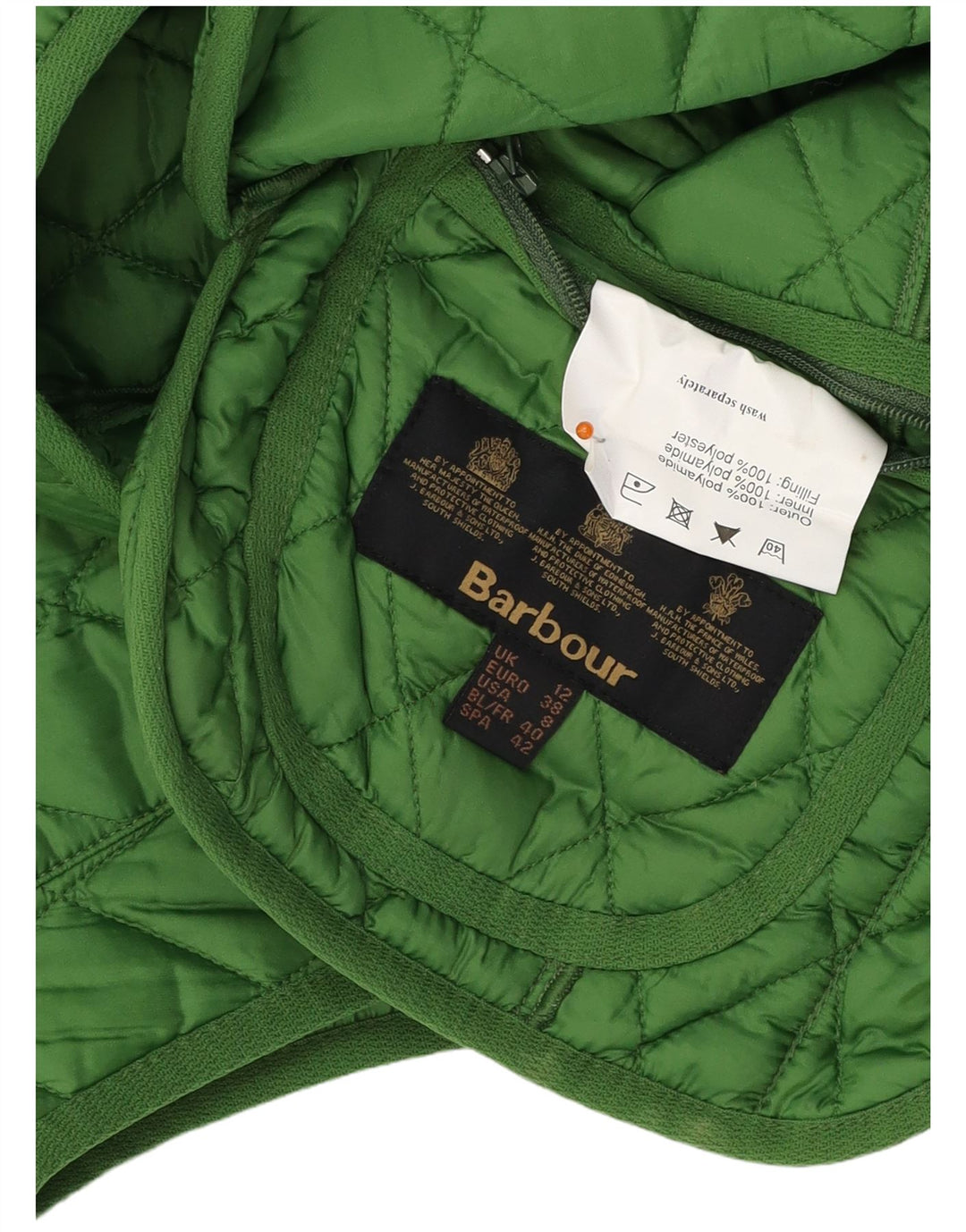 BARBOUR Damen Steppweste UK 12 Mittelgrünes Polyester