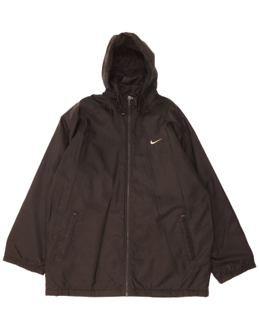 Nike Herren Graphic Hooded Windbreaker Jacke UK 42/44 Large Schwarz Polyester