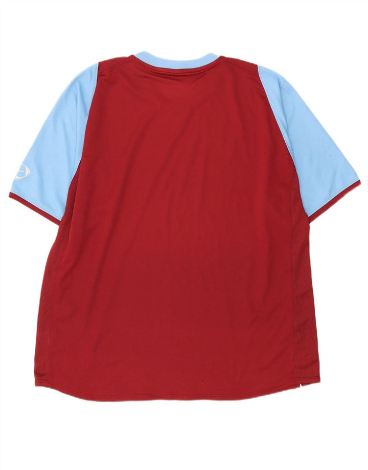 NIKE Mens T-Shirt Top UK 47/48 2XL Red Colourblock Polyester