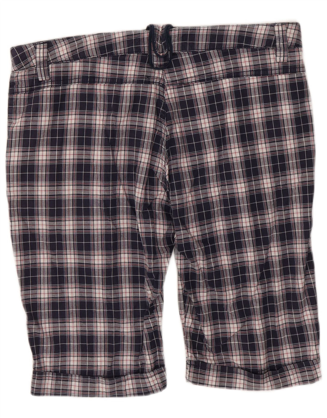 Dack's Herren-Chinoshorts IT 48 Medium W36 Marineblau karierte Baumwolle