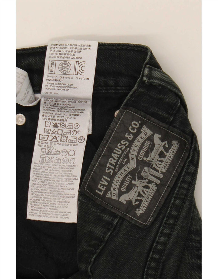 Levi's Damen Straight Jeans W32 L30 Schwarze Baumwolle