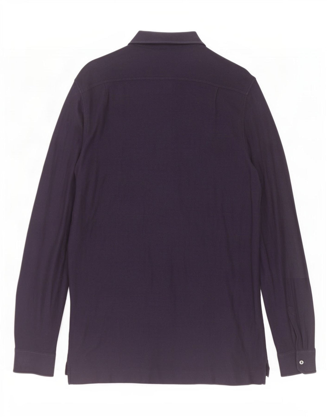 Ermenegildo Zegna Herrenhemd IT 50 Mittelmarineblaue Baumwolle