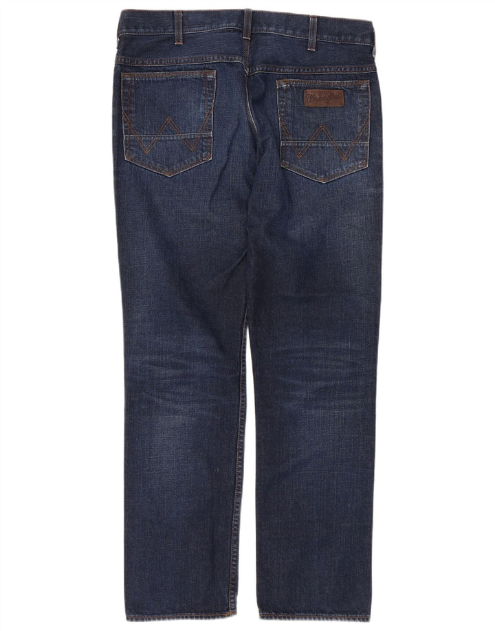 Wrangler Herren Ben Straight Jeans W34 L32 Blaue Baumwolle