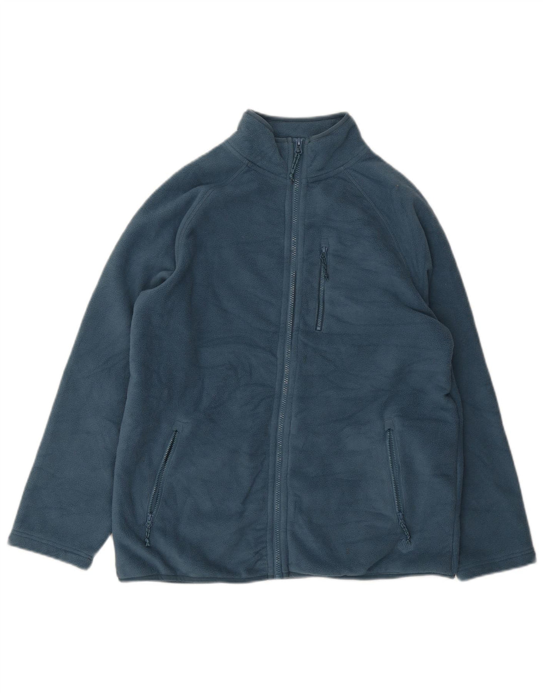 Marks & Spencer Herren Fleecejacke UK 38 Mittelblaues Polyester